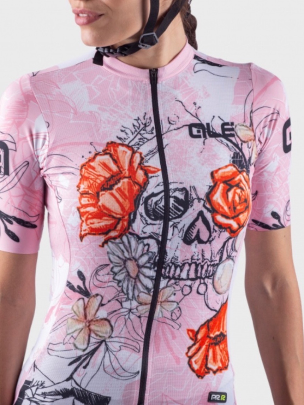 Ale PRR Skull Short Sleeve Cycling Jersey - Size L